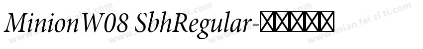MinionW08 SbhRegular字体转换